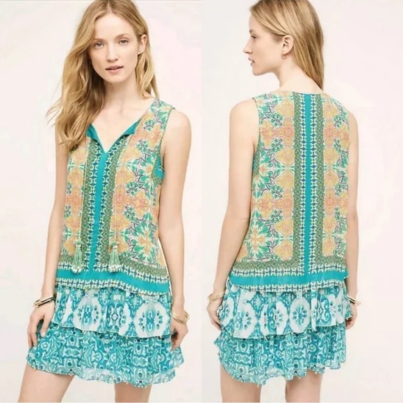 Hemant & Nandita Moana Silk Mini Dress - Picture 2 of 14